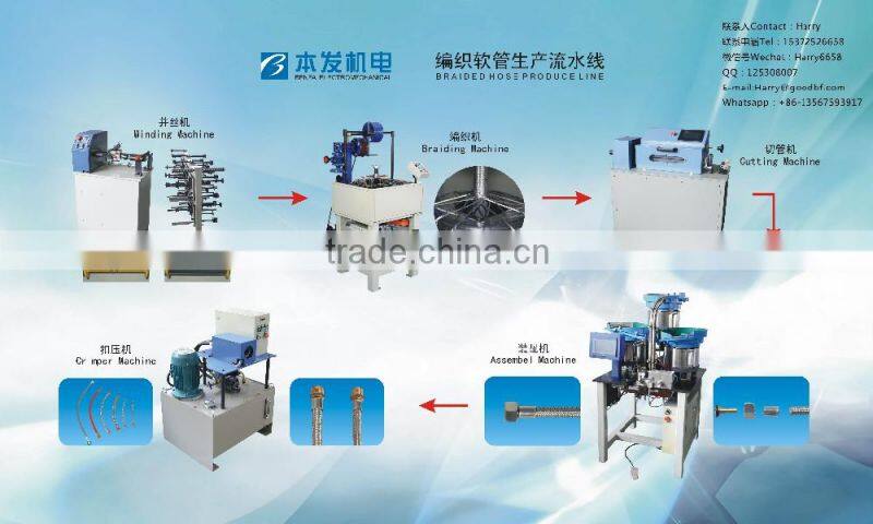 Safe and reliable distribution air conditioning hose assembly machine