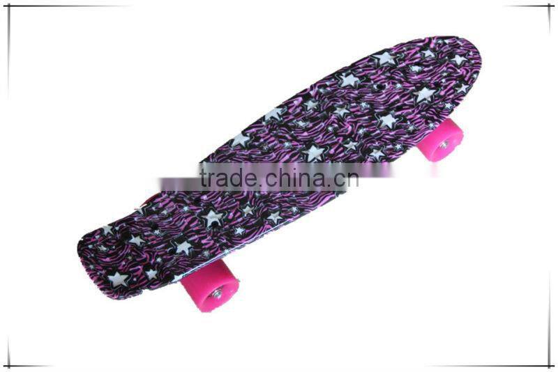 22 /27 inch plastic skateboard water transfer deck