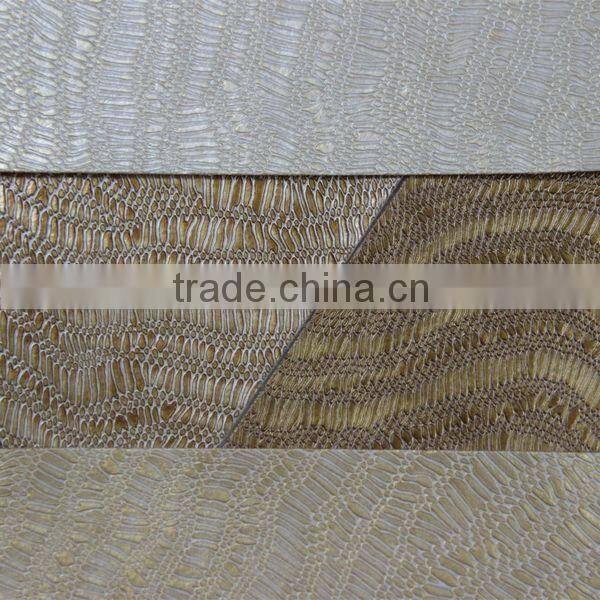 3D affection latex PVC rubber leather for sofa upholstery
