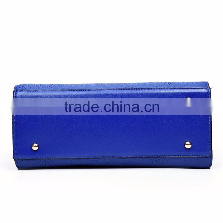 Tmall Hot Selling Fashion 6 in 1 High Quality Rose Leather Bags waterproof Set handbags for lady