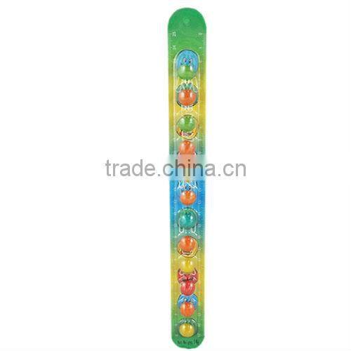 12ct Watermelon Chewing Round Gum Balls On Paper Ruler In Bag VCG-W01