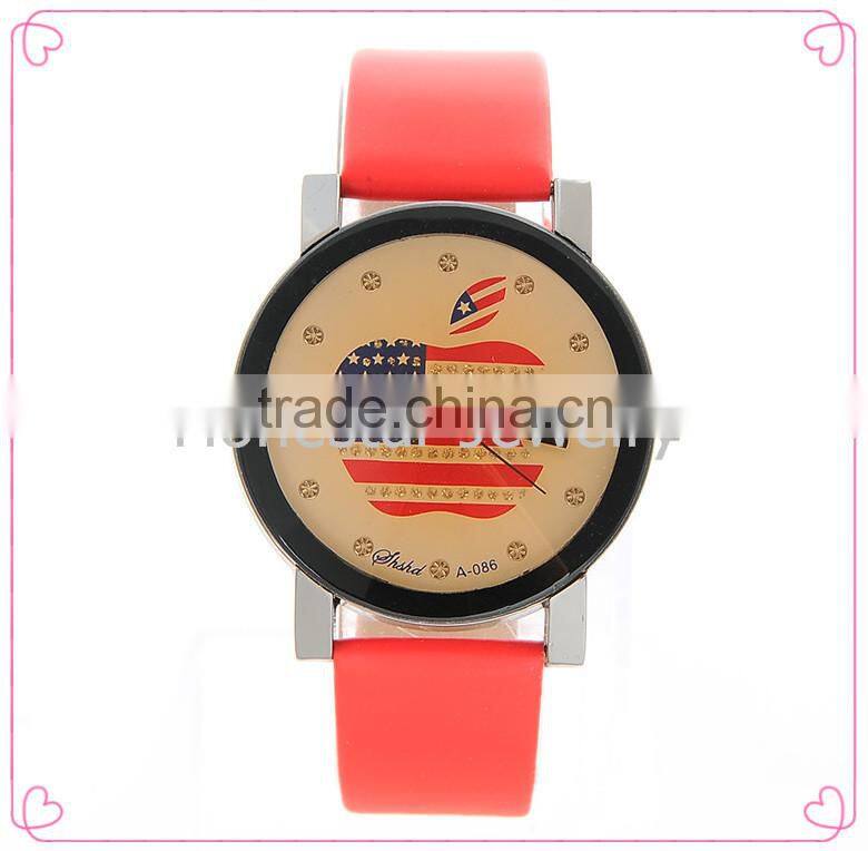 HONESTAR Most Popular Quartz USA Flag Logo Watch For School Girl Watch