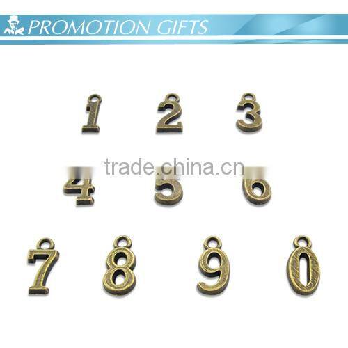 Custom alloy number keychain
