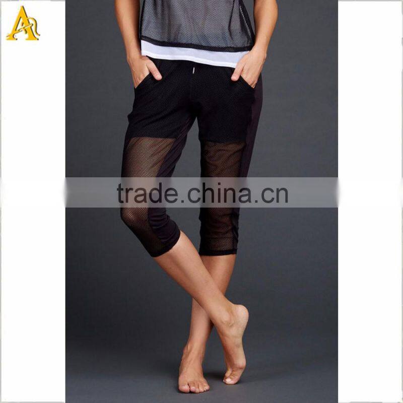 high quality training pants woman fitness compression shorts