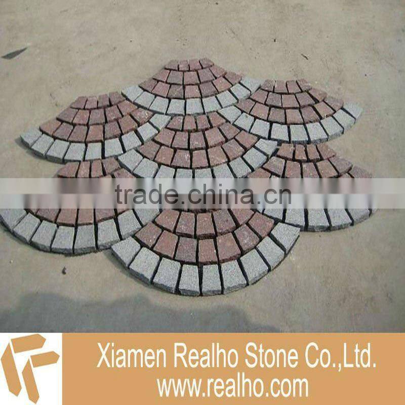yellow granite paving stone