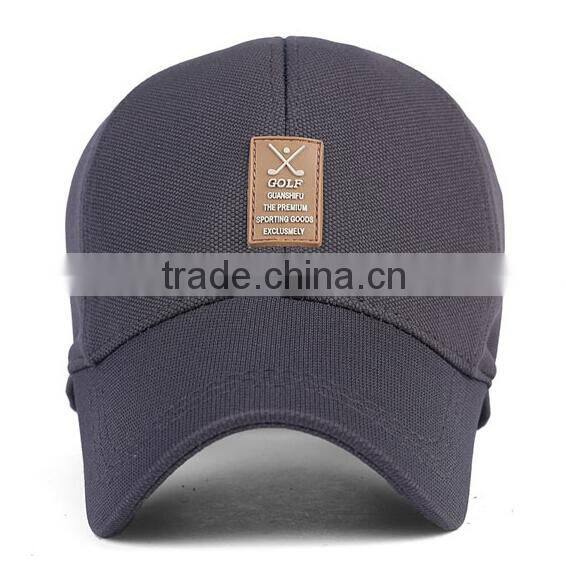High quality cotton six panel baseball cap guangdong manufactuer