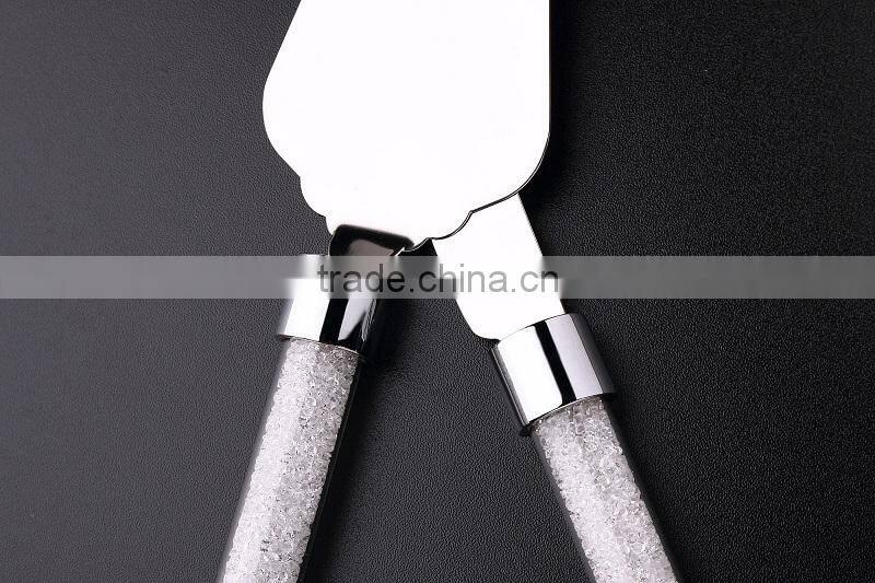 stainless steel wedding cake knife and server