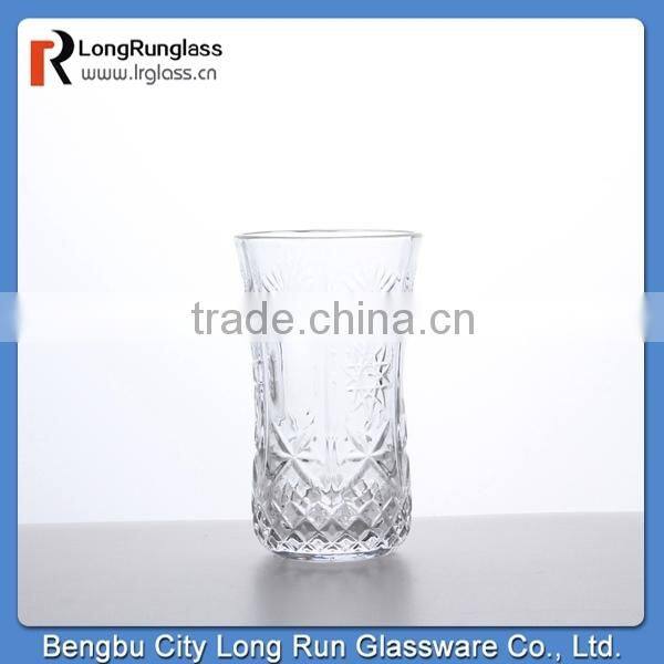 LongRun fashinable crystal home use milk&fruit juice glass tumbler