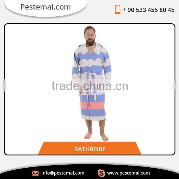 Soft Cotton Exotic Design Mens Bathrobe at Exclusive Price