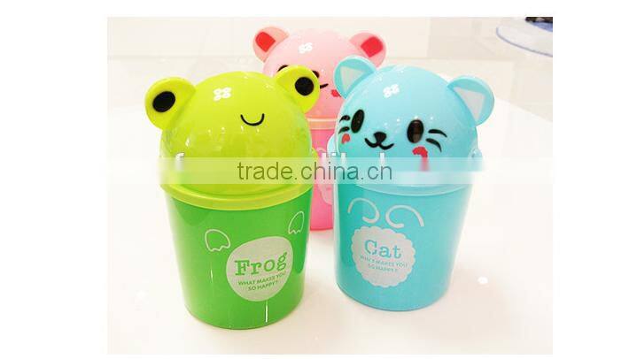 new design destop trash can /stationary storge bucket /Table Top Acrylic/plastic