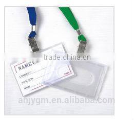 Hot Sale PVC Name Badge with Clips