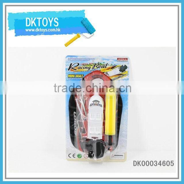 Water toys inflatable wind up boat with inflatable tube