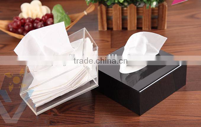 square acrylic tissue box