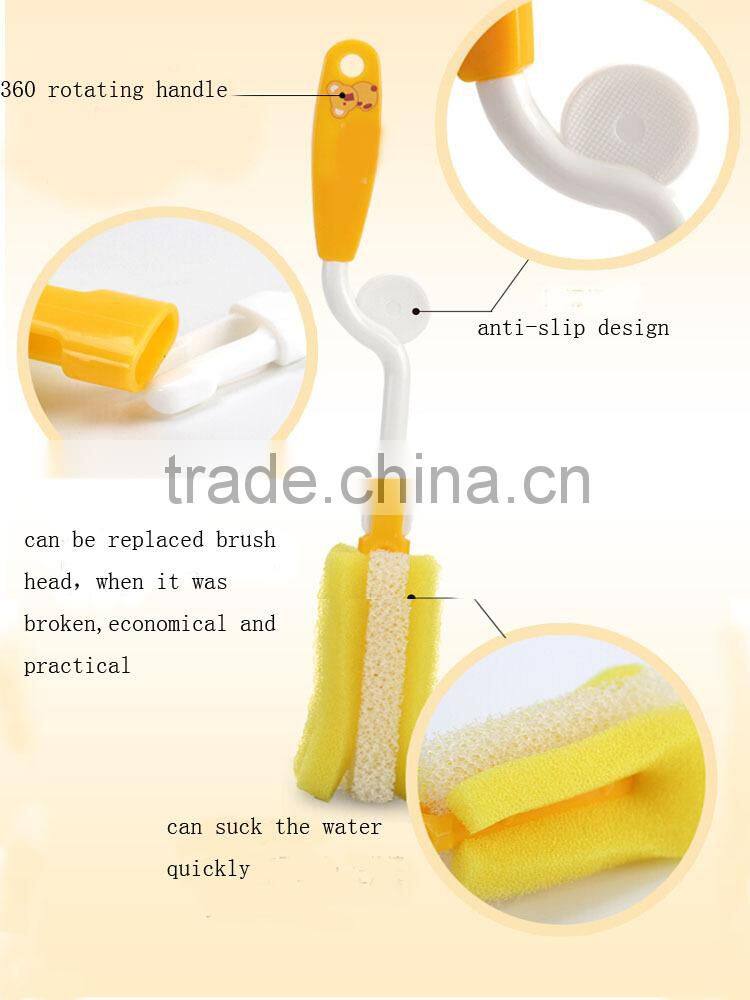 Health 100% Baby Bottle Brush With Soft Sponge