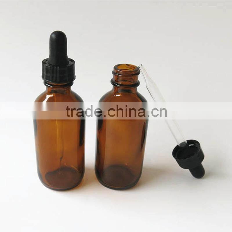 5m-100ml Amber Essential oil dropper packaging bottles