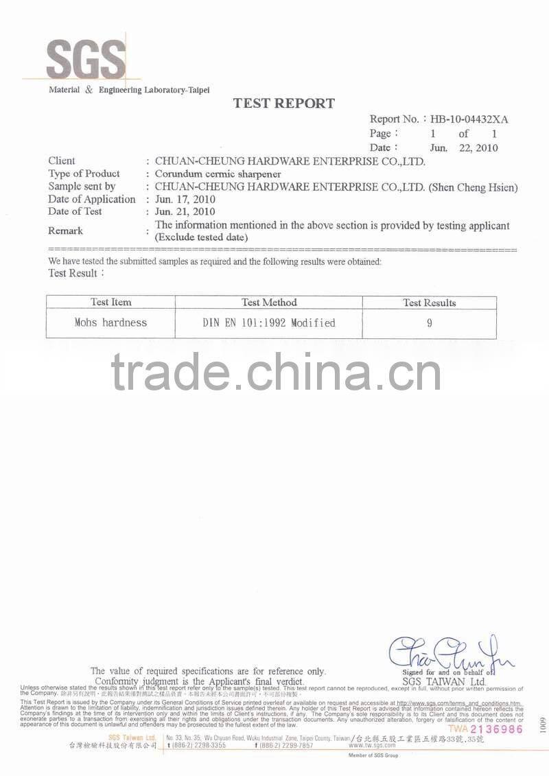 Anti-break ceramic corundum sharpening steel ceramic knife sharpener