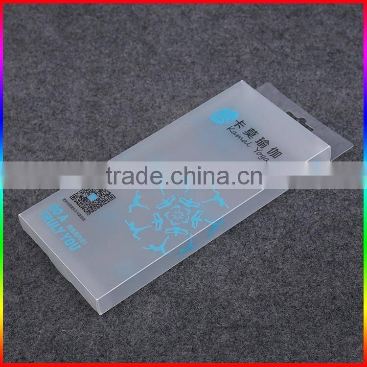 custom red PVC packaging box with white printing