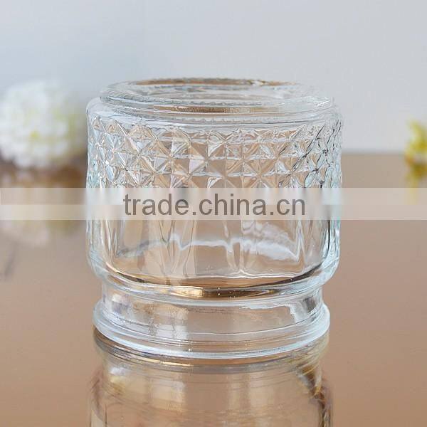 Wholesale storage glass jar candle holder