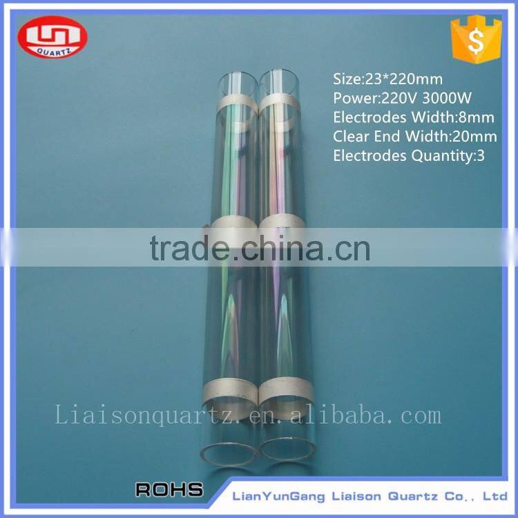 Isolation of water and electric quartz heating glass tube