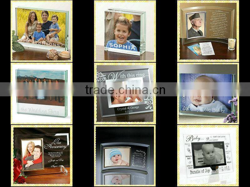 Cheap Photo Frame Glass Coaster For Couple Souvenirs Gifts