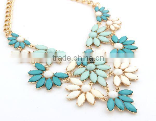 Leaf Flower Vintage Choker Collar Pendant Statement Necklace Women Necklaces & Pendants Fashion Necklaces for Women 2014