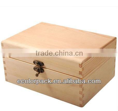 Natural Light Pine Wood 24pcs Storage Box Essential Oils