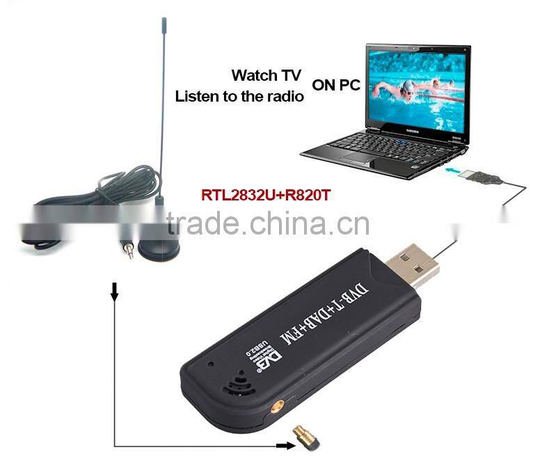 High quality DVB-T ISDB-T MPEG4 digital TV tuner SDR radio
