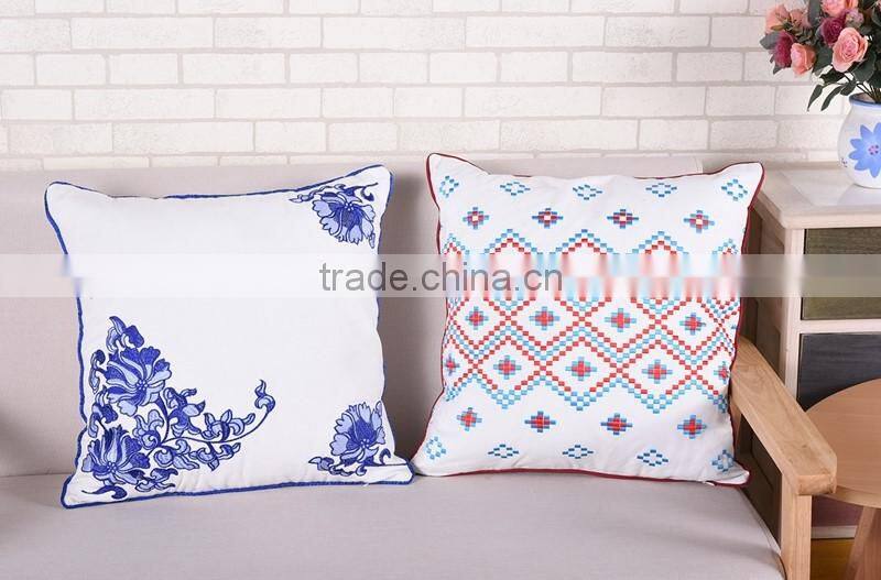 china supplier flower embroidery machine embroidery designs cushion cover