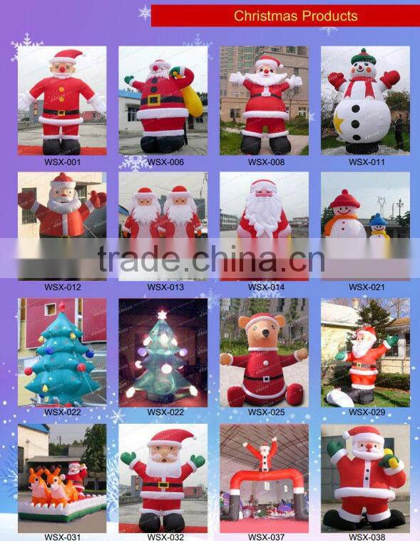 attractive design giant inflatable snowman family