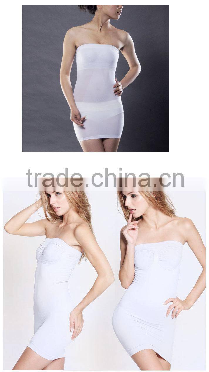 sleeveless hot sexy Seamless sharping wrap dress for women