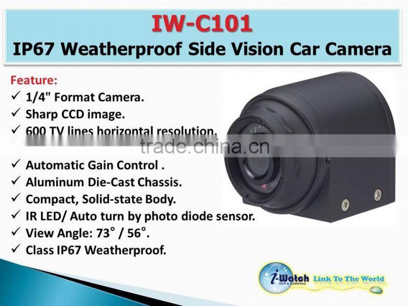IW-C201 IP68 Waterproof 600TVL Vehicle Rear View Camera