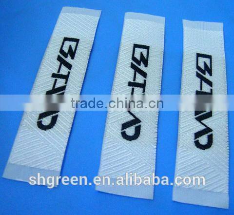 black woven label,brand logo clothing patch with sewing