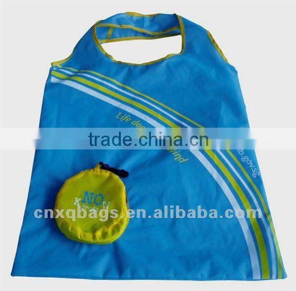 Eco polyester folding shopping bag