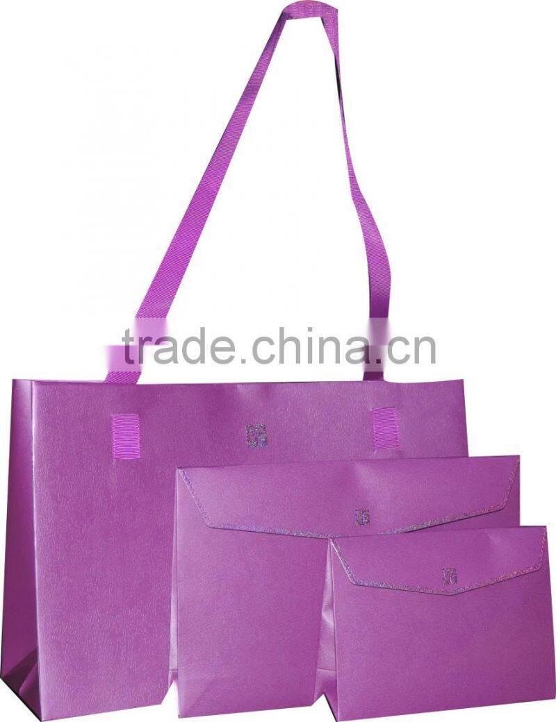 customized luxury paper shopping bag Envelope bags gift handbag