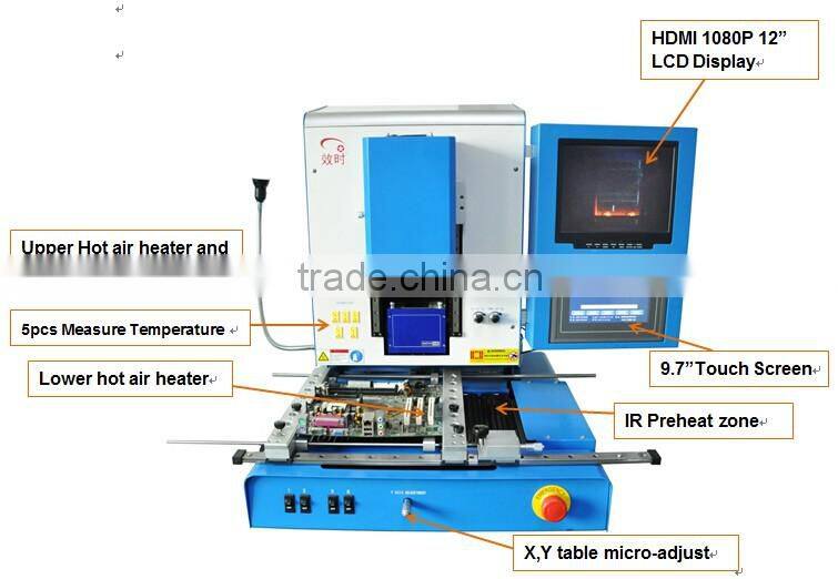 Shuttle Star Automatial BGA Rework Station RW-PS400 forBGA Rework Station RW-PS400 soldering and mounting with HDMI Camera