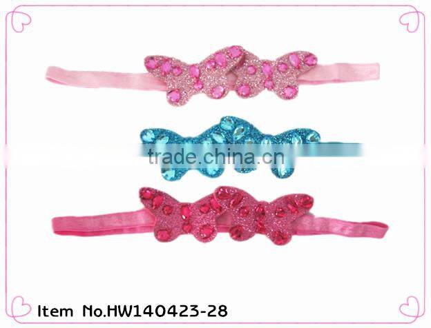 baby soft elastic bow headbands accessories