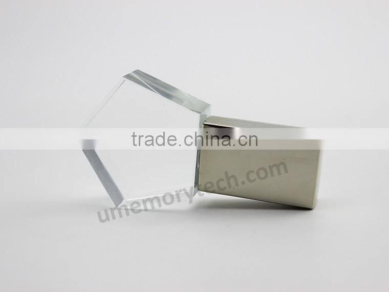 gadgets crystal glass usb key flash drive 128mb gift small flash drive