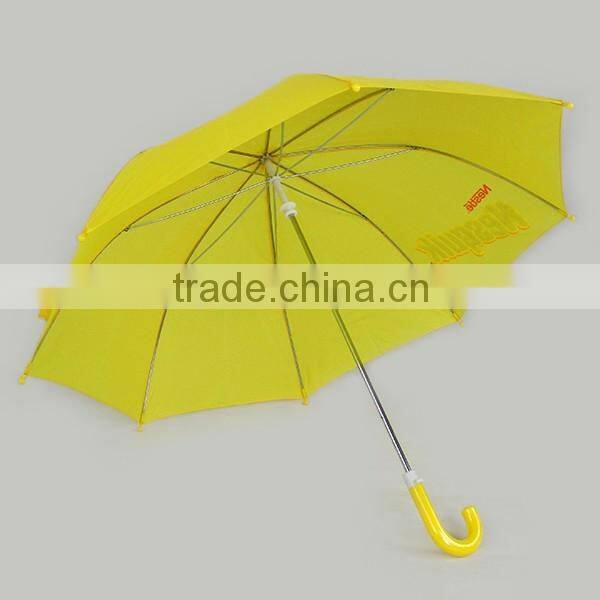 solid color manual opem metal straight kids umbrella