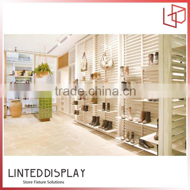 Utility glass shoe rack display