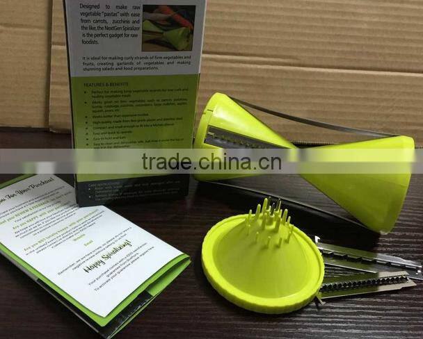 Amazon hot seller kitchen tools handy japanese spiral slicer vegetable spiralizer vegetable fruit spiralizer kitchen tool
