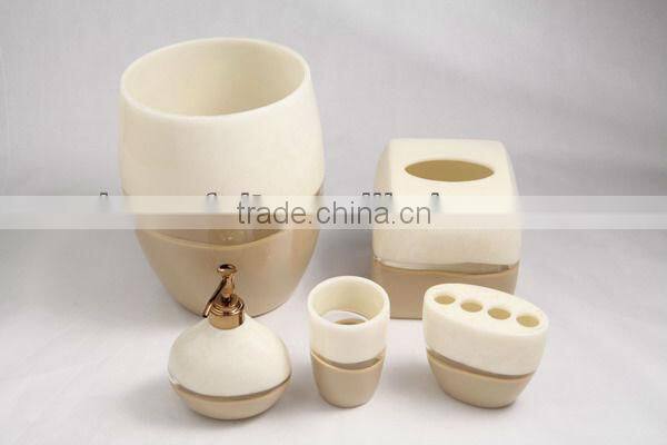 Cheap wholesale polyresin bath set