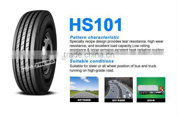 HIGH- GRADE ROAD TRUCK TIRE 11R22.5 HS 101 FOR SALE