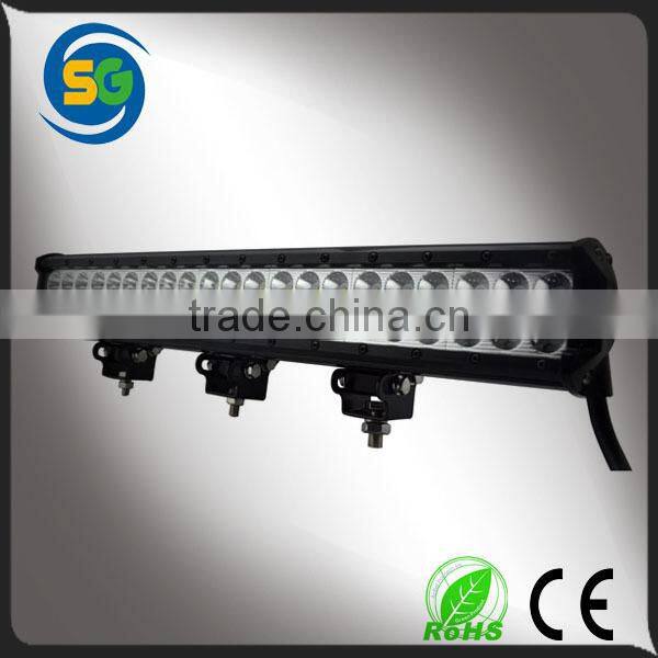 new design 20'' 126W led light bar double row straght led offroad light bar