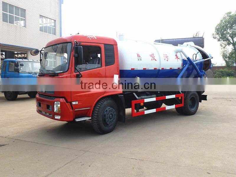 Dongfeng Kingrun left hand drive 4x4 8000l sewer vacuum trucks