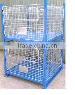 10 years life-span collapsible metal mobile box/container