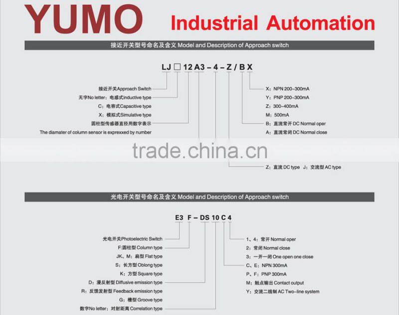 M16 LJ16A3 substitution min switch and limiting switch cylinder proximity sensor inductive proximity sensor with PLC