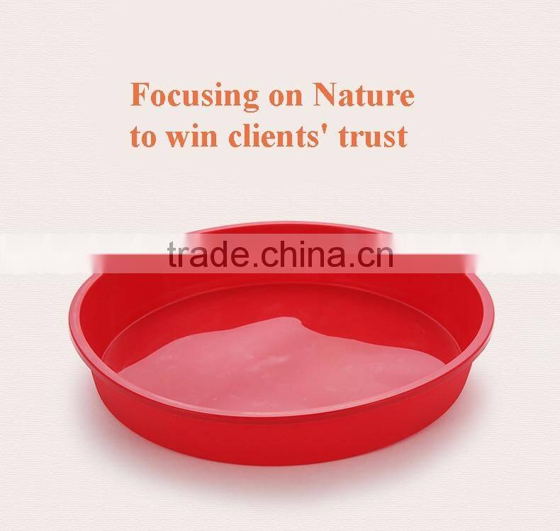 5536 Good quality orange color round shape silicone cake pan