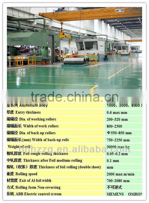 O-H112 Aluminum Alloy Foil Mill