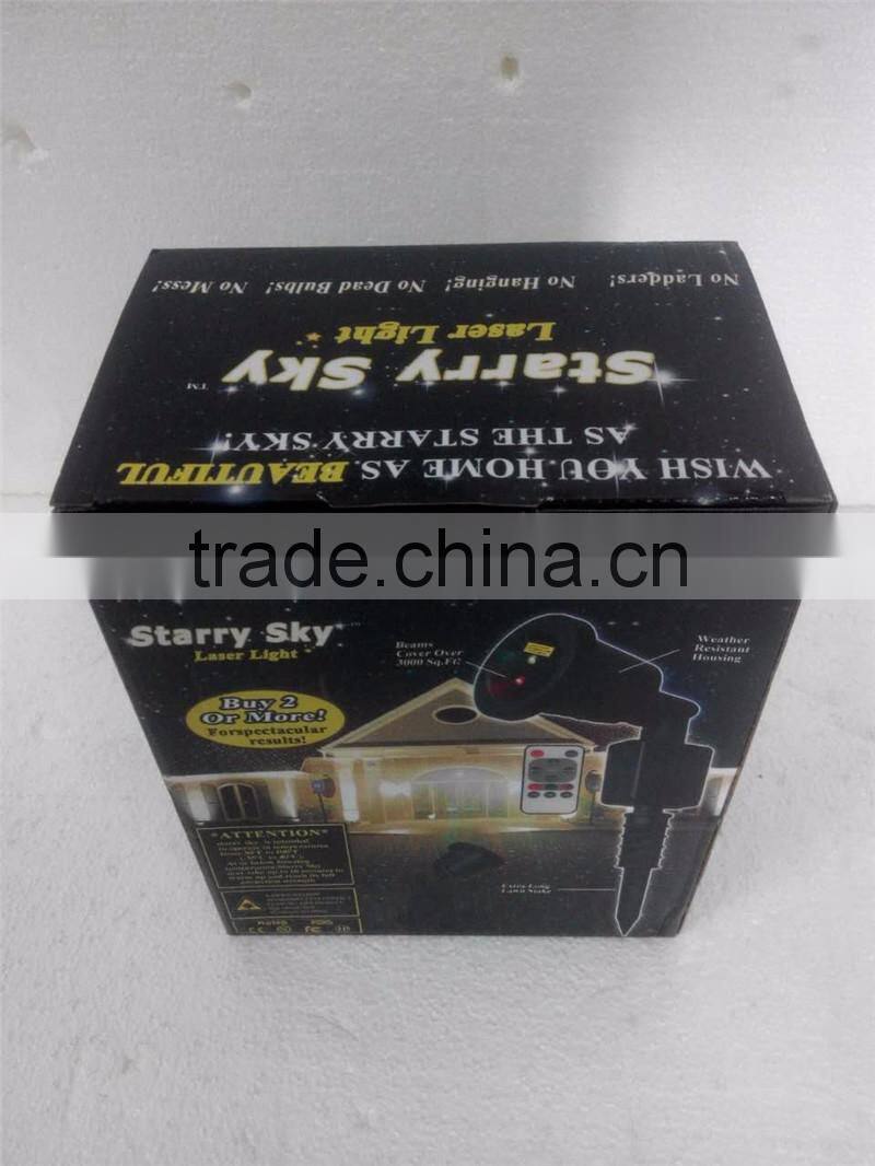 Red green outdoor star sky twinkling laser projector christmas light