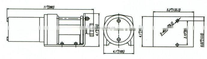 2000lbs electric winch | Auto winch | ATV | UTV winch